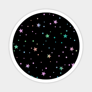Colorful Stars Pattern Magnet